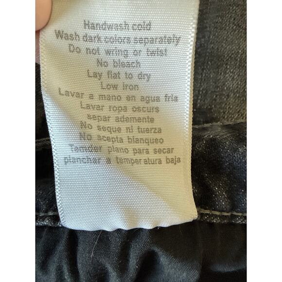 Judy Blue Jeans Skinny Fit Raw Hem Black Gray Wash Stonewash JB88165 Size 11/30 - Picture 11 of 11